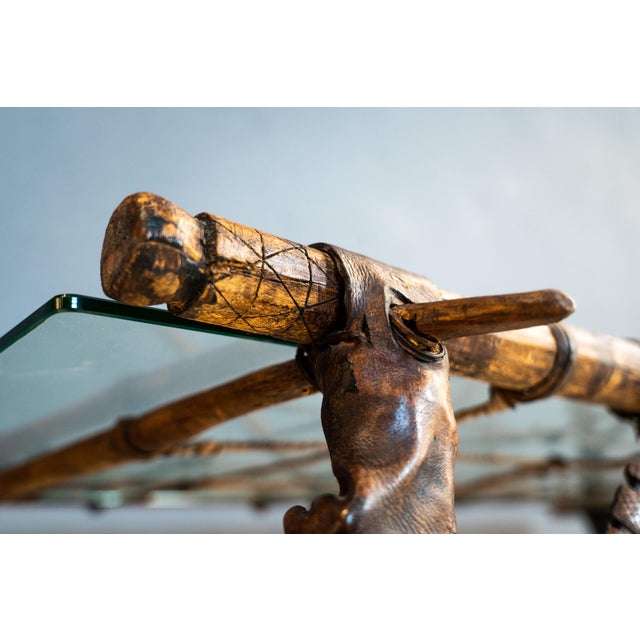 Mid-20th Century African Wood Table For Sale - Image 3 of 17