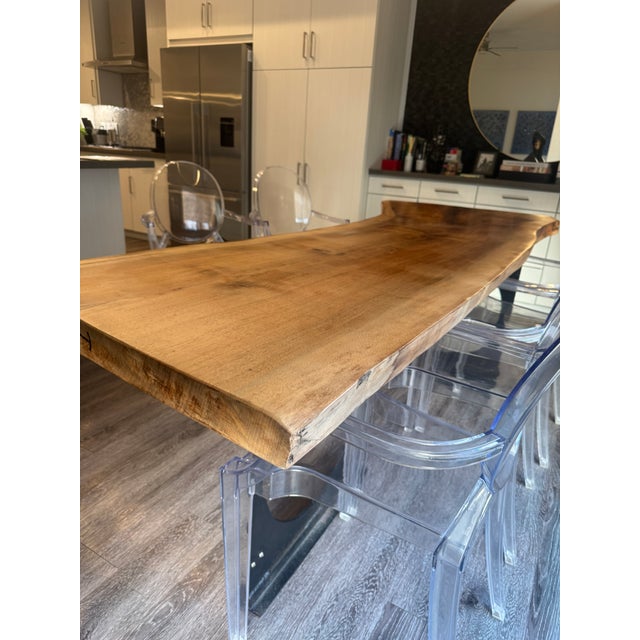 Live Edge Custom Dining Table For Sale In Los Angeles - Image 6 of 14
