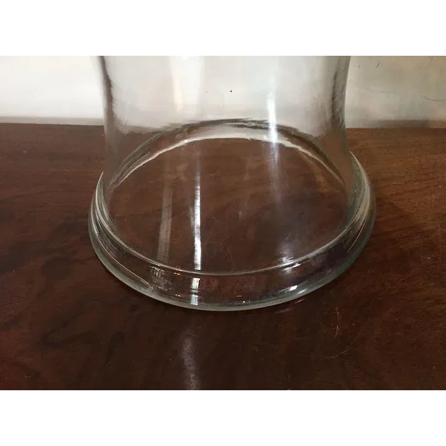 19th Century Blown Glass Baluster Shape Hurricane Shade For Sale - Image 4 of 8