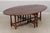 Custom Made Large Walnut Gateleg Drop Leaf Dining Table For Sale In Philadelphia - Image 6 of 18