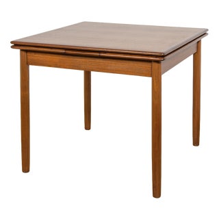 Mid-Century Square Extendable Teak Dining Table, Denmark, 1960s For Sale