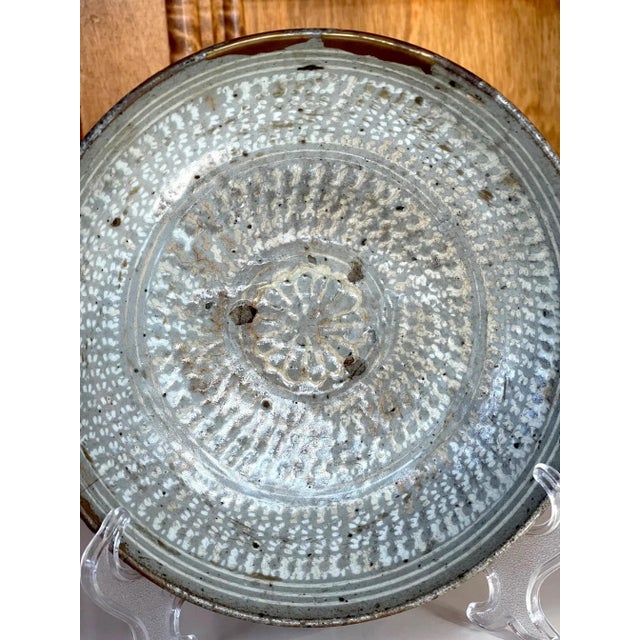 Asian Antique Korean Ceramic Buncheong Bowl Joseon Dynasty For Sale - Image 3 of 13