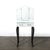 Wood Art Deco Hollywood Mirrored Trifold Ebonized Cabriole Leg Vanity W/ Glass Pulls For Sale - Image 7 of 18