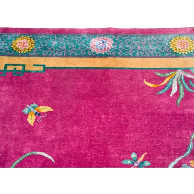 Traditional Early 20th Century Chinese Art Deco Rug For Sale - Image 3 of 12