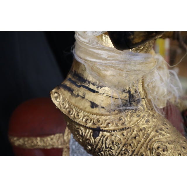 Antique Burmese Statue of Nat on Horseback For Sale - Image 15 of 16