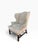 English Ralph Lauren Home Devonshire Suede Wingback Chair For Sale - Image 3 of 17
