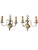 Metal Antique Silver Plate Double Wall Sconces - a Pair For Sale - Image 7 of 8