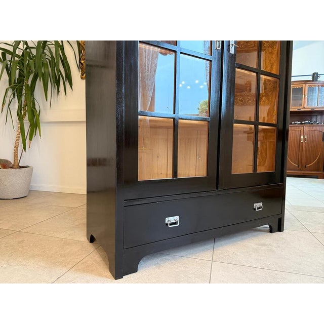 Antique Art Nouveau Display Cabinet, 1890s For Sale - Image 15 of 16