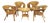 Vintage Italian Rattan and Wicker Lounge Set, 1950s, Set of 5 For Sale