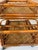Vintage Refinished Coastal Rattan Two-Tier Bar Cart With Bottle Holders on Casters For Sale - Image 9 of 12
