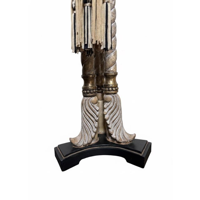 Brass Late 20th Century Uttermost Cleopatra Neoclassical Table Lamp | Classical Urn Form | Traditional Designer Lighting For Sale - Image 8 of 10