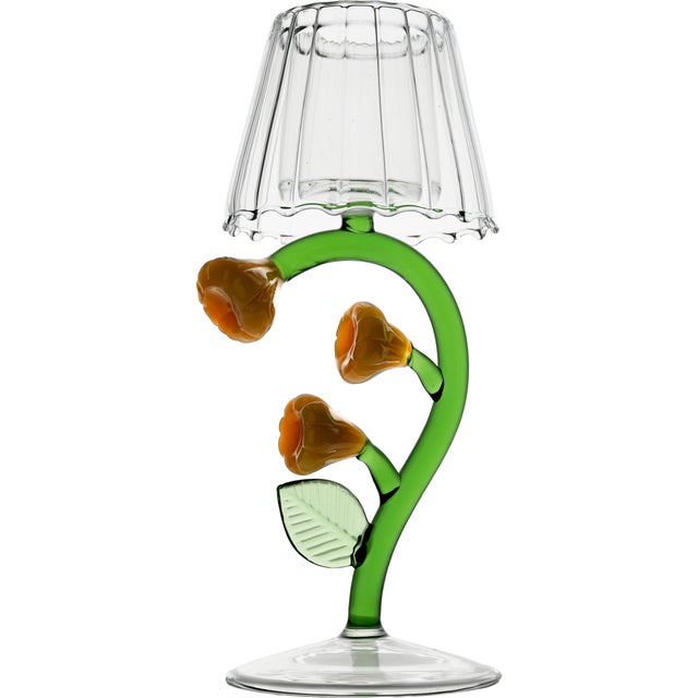 These playful mouth-blown tealights are nature inspired. Pick your favorites for your next alfresco gathering....