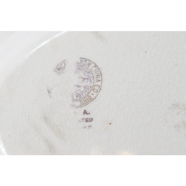 Ceramic French Saxon China Co. Small Ceramic Platter For Sale - Image 7 of 7