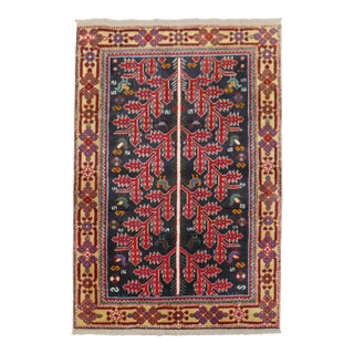 Primitive Vintage Persian Scatter Rug For Sale