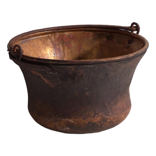 Antique Copper Cauldron, Central Europe, 1900 For Sale