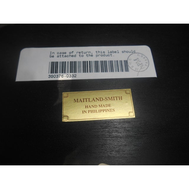 Stunning Monumental Maitland Smith Hand Carved Entry / Foyer / Console Table For Sale - Image 10 of 11