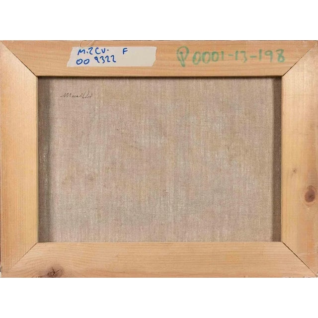 1970s Franco Marzilli, Ballerina in Rome, Oil Painting, 1970s For Sale - Image 5 of 6