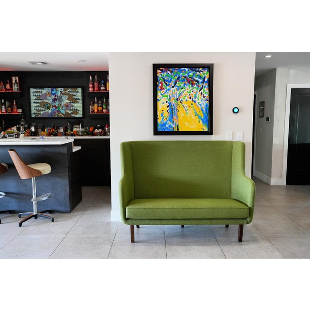 NOS Knoll Rockwell Unscripted High-Back Settee by David Rockwell – Leaf Upholstery Designer: David Rockwell Manufacturer:...