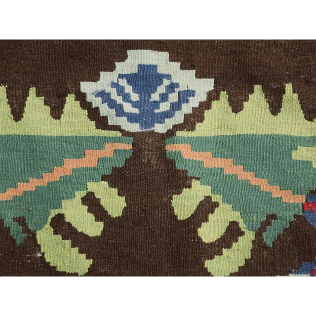 Antique hand-knotted Bessarabian flatweave kelim rug dating from the early 20th century in very good condition with minor...