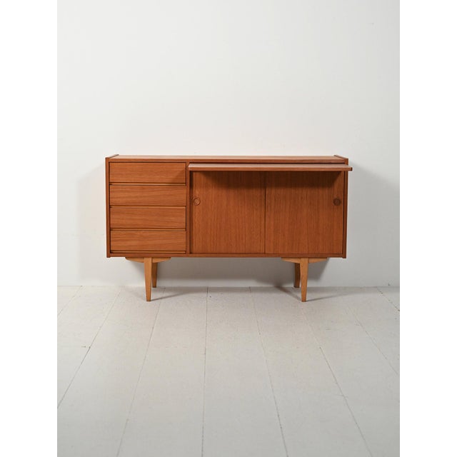 Swedish Sideboard with Writing Desk, 1960s For Sale - Image 3 of 14