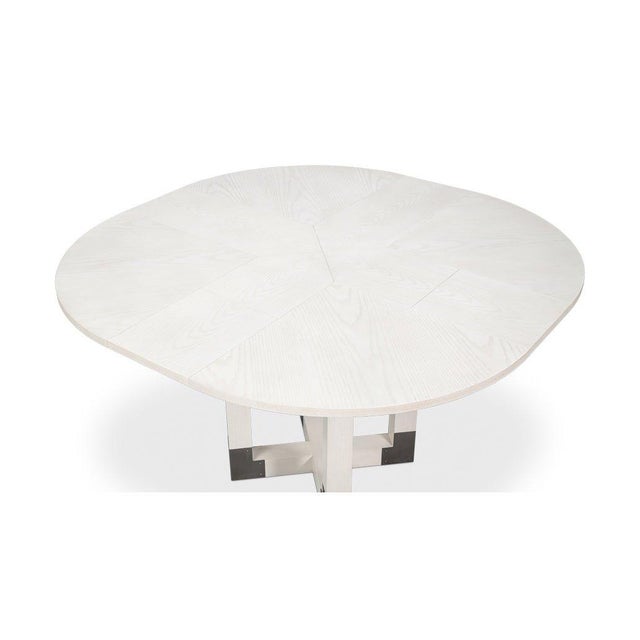 Wood Small White Dining Table For Sale - Image 7 of 13
