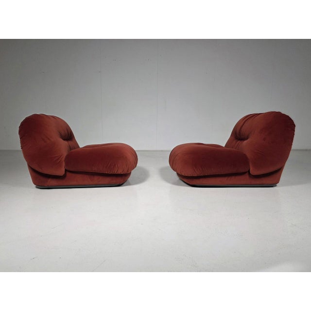 Saporiti Italia Jumbo Lounge Chair by Alberto Rosselli for Saporiti Italia, Italy, 1970s For Sale - Image 4 of 12