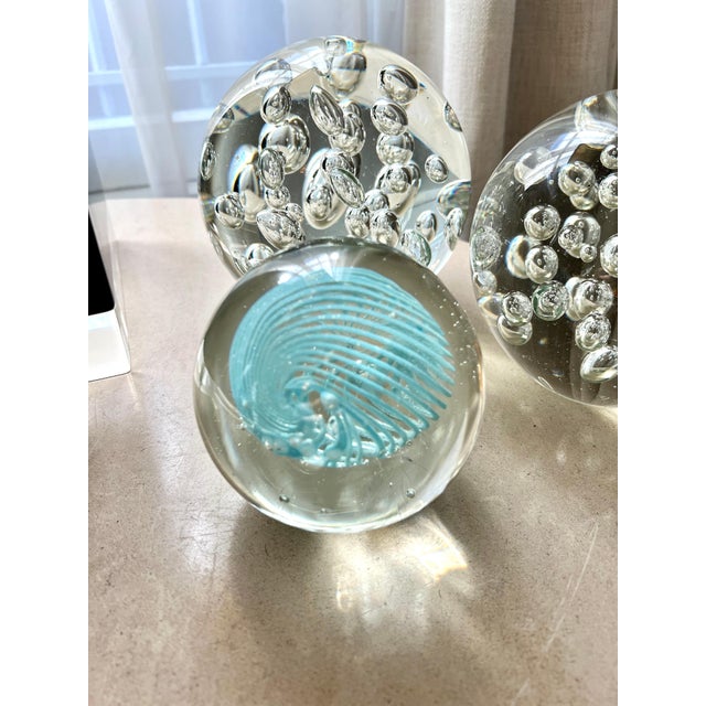 Blue Swirl Paper Weight For Sale In Los Angeles - Image 6 of 7