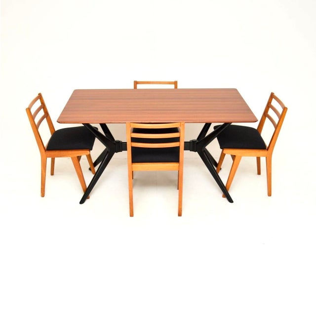 A smart and stylish vintage G Plan Redford dining table and chairs. They were made in England, and date from the 1950’s....
