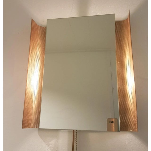 Mid-Century Modern Mid-Century Perforated Illuminated Mirror by Floris Fiedeldij for Artimeta, 1960s For Sale - Image 3 of 8