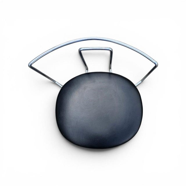 Black Leather Gaja Stools by Kazuhide Takahama for Simon Gavina, Set of 2 For Sale - Image 16 of 18