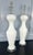 Glass Vintage Murano Ballerina Glass Table Lamps of White For Sale - Image 7 of 10