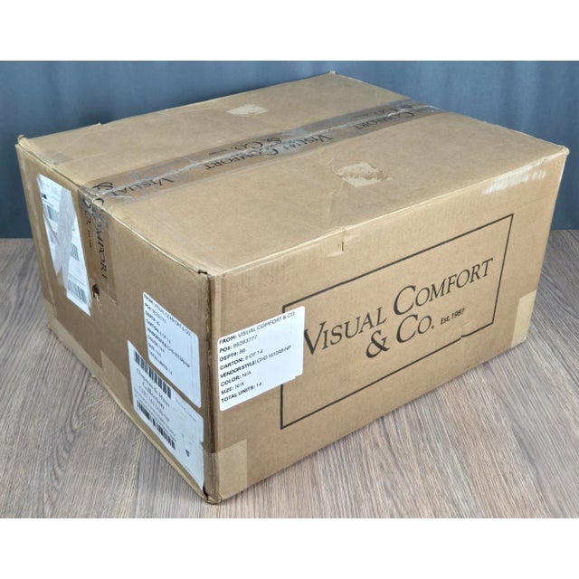 Contemporary Visual Comfort Chapman & Myers Collection Antique Brass Symmetric Twist Double Wall Sconce For Sale - Image 3 of 6