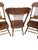 Late 20th Century Vintage Solid Oak Carved Pressed-Back Dining Chairs, Set of 4, Early American Farmhouse For Sale - Image 5 of 6