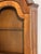 Italian Arch Top Hanging Wood Display Cabinet With Chicken Wire Door and Key, 20th C. For Sale - Image 12 of 16