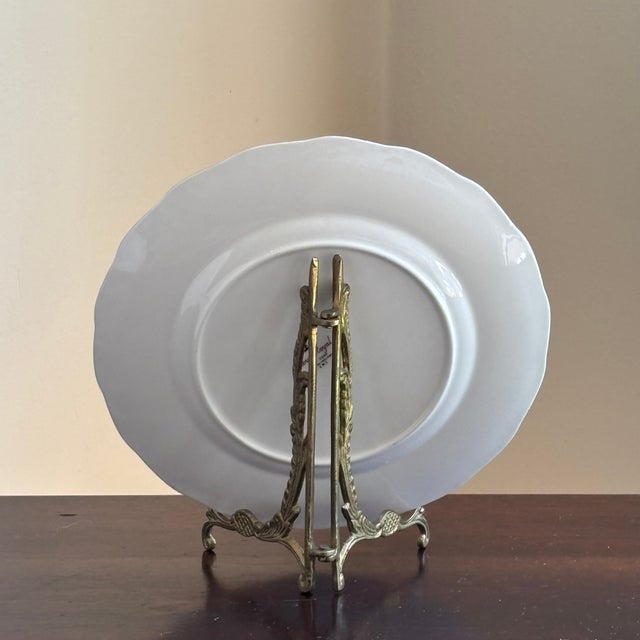 Vintage English Bone China Decorative Dessert Plate For Sale - Image 10 of 14