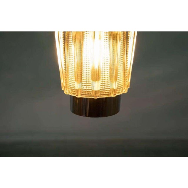 Vintage Chrome and Glass Hanging Lamp by Carl Thore For Sale - Image 16 of 17