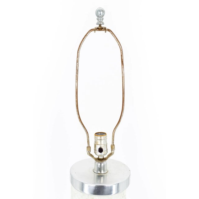 Timo Sarpaneva Iittala Festivo Style Mid Century Glass & Chrome Table Lamp For Sale In Chicago - Image 6 of 9