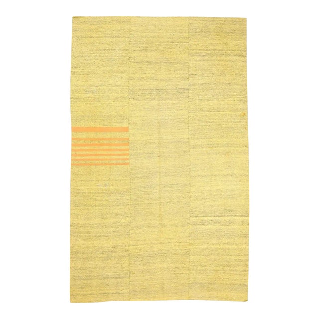 Vintage Yellow Kilim Rug For Sale