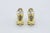 The Bekans Ladies 14K Two Tone Huggie Style Earrings set with Diamonds. Crafted in 14 karat yellow gold, these earrings...