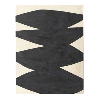 "Fearless - Affirmations Painting - 18" X 24"" Black by Nicolette Capuano For Sale