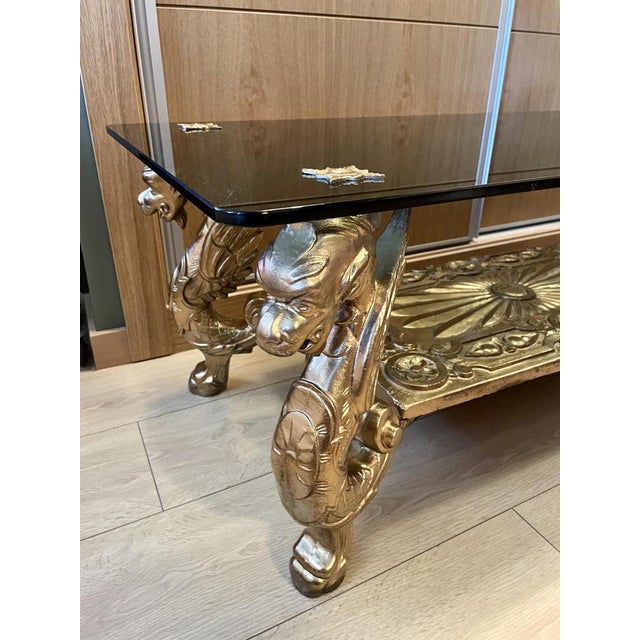 Gilded Flying Dragon Table, 1960s For Sale - Image 13 of 18