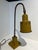 Mustard 1940s French Metal Tole Mustard Desk Lamp With Toleware Paint & Shade For Sale - Image 8 of 10