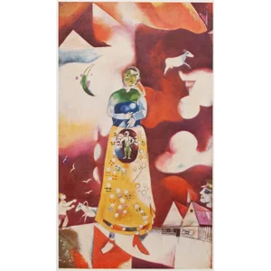 1940s After Marc Chagall, "Maternity" Full-Color Period Swiss Print