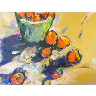 “Kitchen Table” Original Acrylic Painting by Cindy Carrillo on Strathmore Tan Paper For Sale
