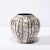 Ceramic Mid-Century Modernist White and Earth Toned Ceramic Vase With Bowed Line Work For Sale - Image 7 of 13