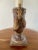 Brown Vintage Neoclassical Urn-Form Table Lamp With Greek Key and Draped Swag For Sale - Image 8 of 12