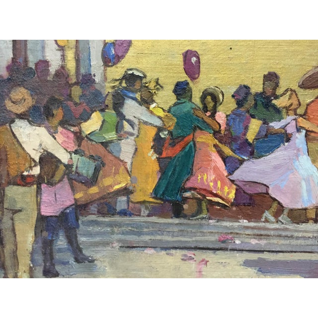1970s Oil Painting Ball Konstantin Ivanovich Pokulity For Sale - Image 4 of 10
