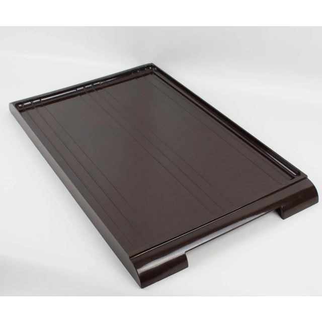 Art Deco Machine Age Barware Bakelite Butler Tray For Sale - Image 4 of 10