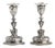 Silver-Plated Candlesticks, 19th Century, Set of 2 For Sale