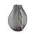 Gray Smooth Vibe Glass Vase- Short For Sale - Image 8 of 11